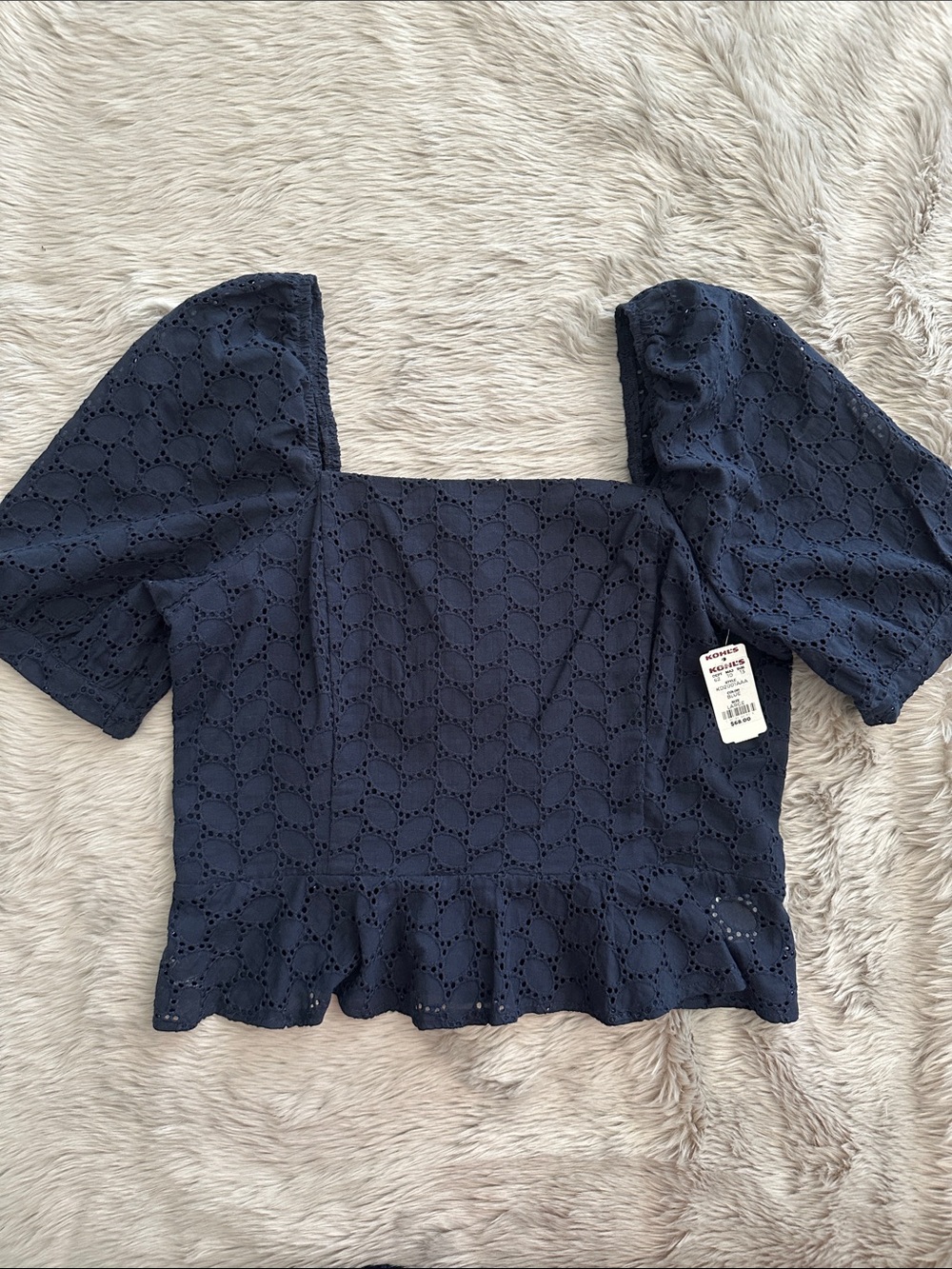 Draper James Eyelet Crop Top